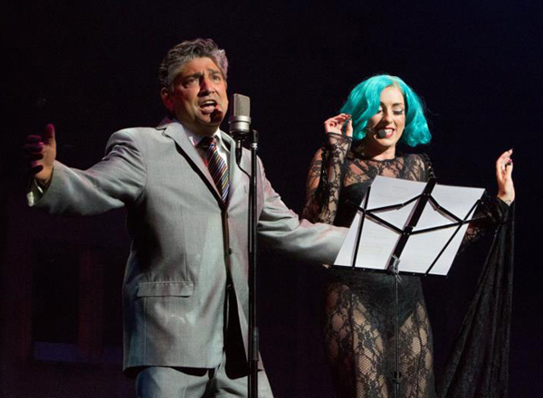 Frankie Roma (UK's Tony Bennett Tribute Singer) with Lady GaGa Tribute singer Donna Marie